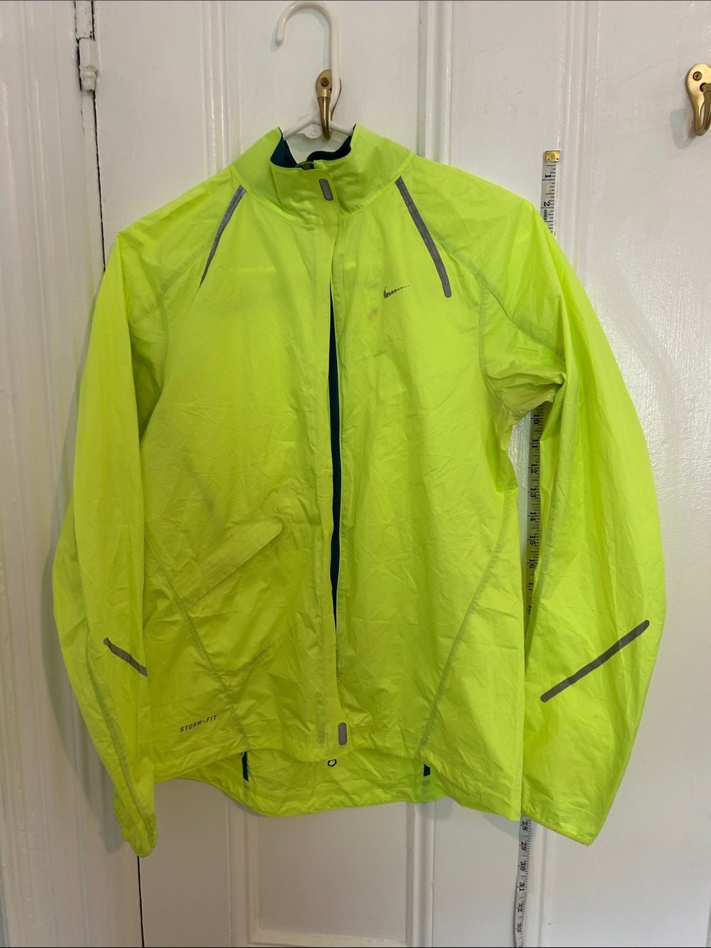 Nike Women’s Neon Lime Reflective Rain Jacket